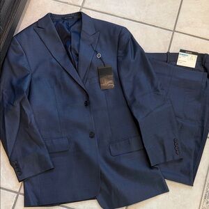 Alfani Men's Navy Two-Piece Suit Set